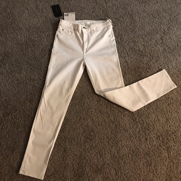 NWT rag & bone white high rise skinny jeans - Picture 4 of 8